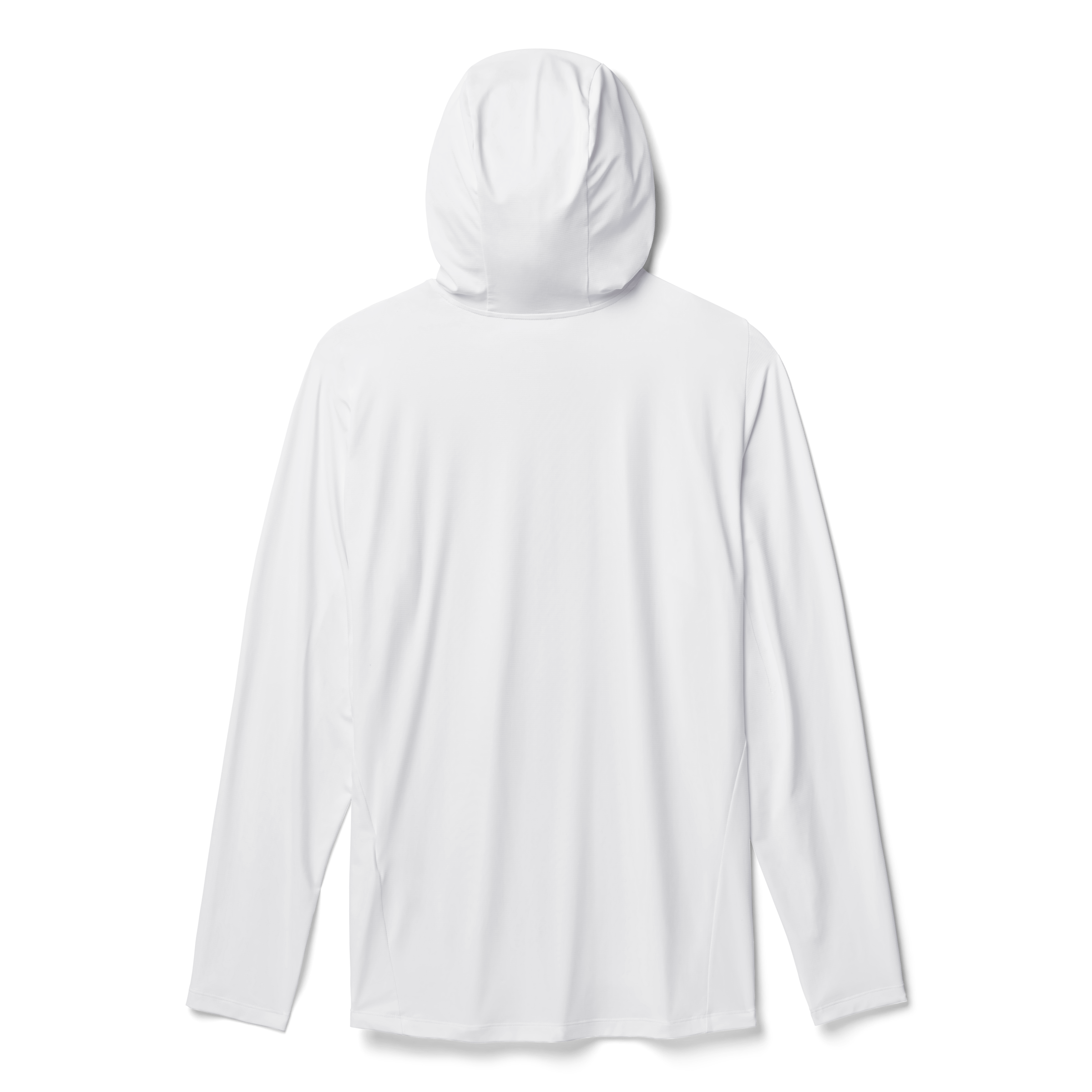 Men's Hooded Ultra Lightweight Sunshirt White - Image 2
