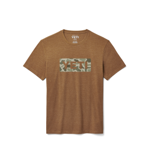 Camo Logo Badge Short Sleeve T-Shirt  Tobacco