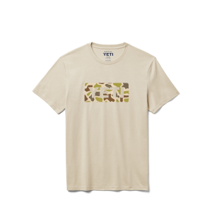 Camo Logo Badge Short Sleeve T-Shirt Sand