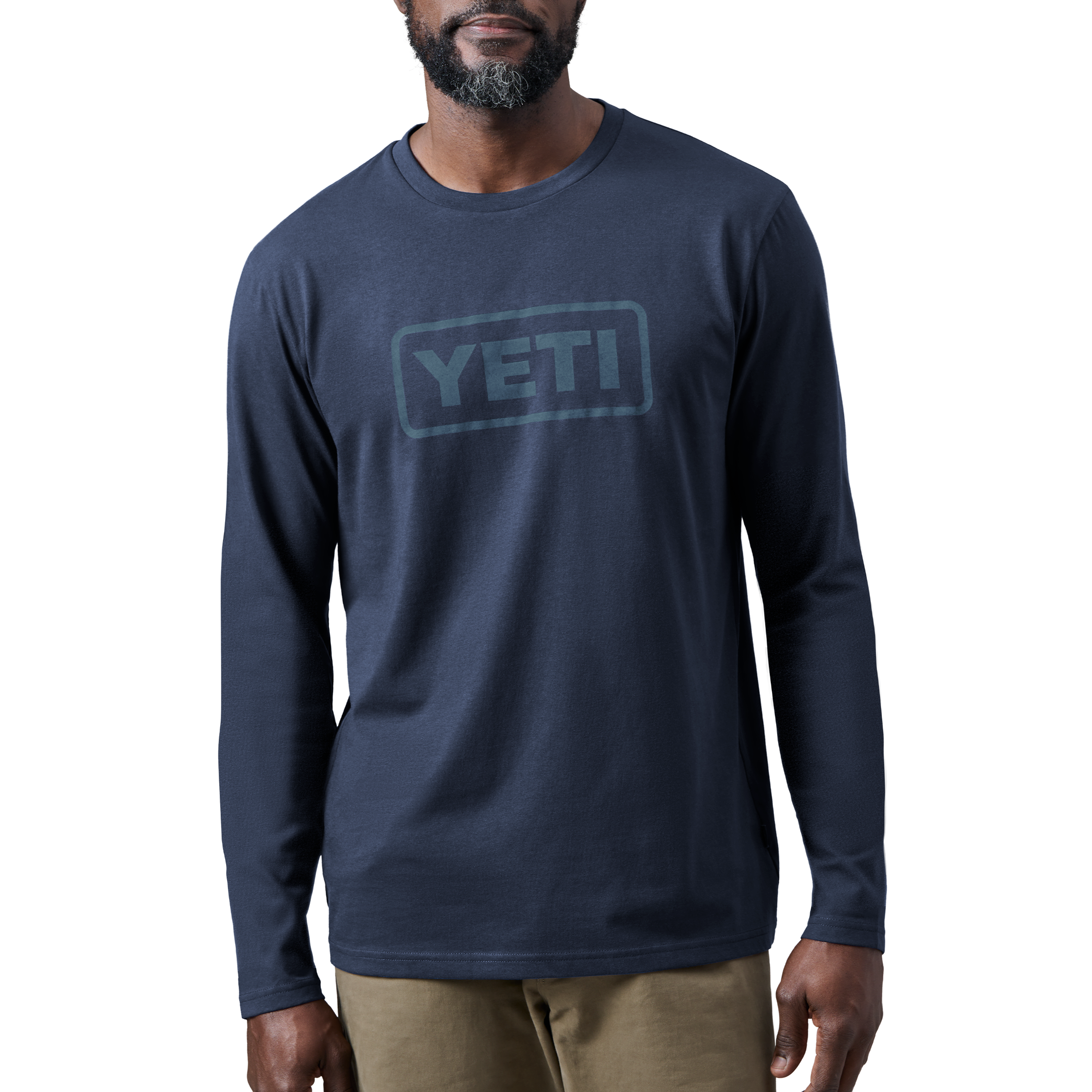 Logo Badge Long Sleeve Shirt Navy - Image 2