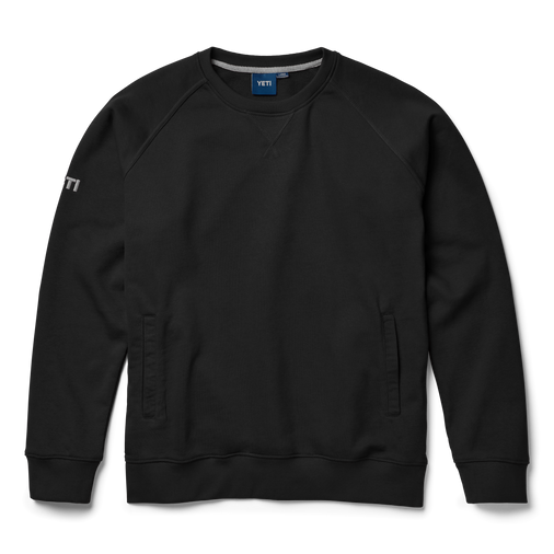 Brushed Fleece Crewneck Pullover Black