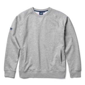 Brushed Fleece Crewneck Pullover Grey
