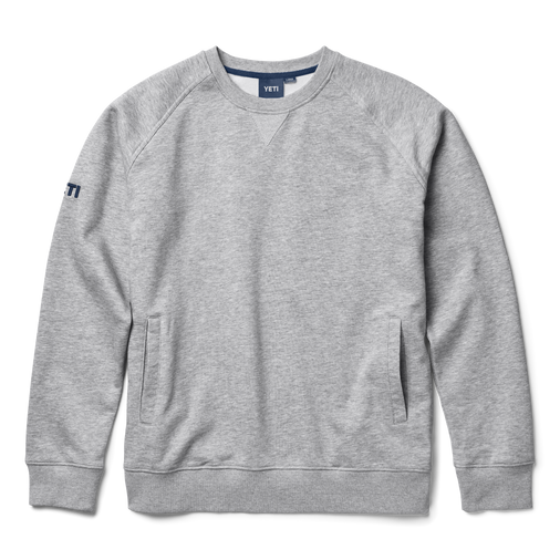Brushed Fleece Crewneck Pullover Grey