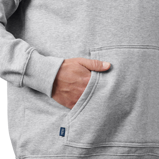 Brushed Fleece Hoodie Grey - Image 3