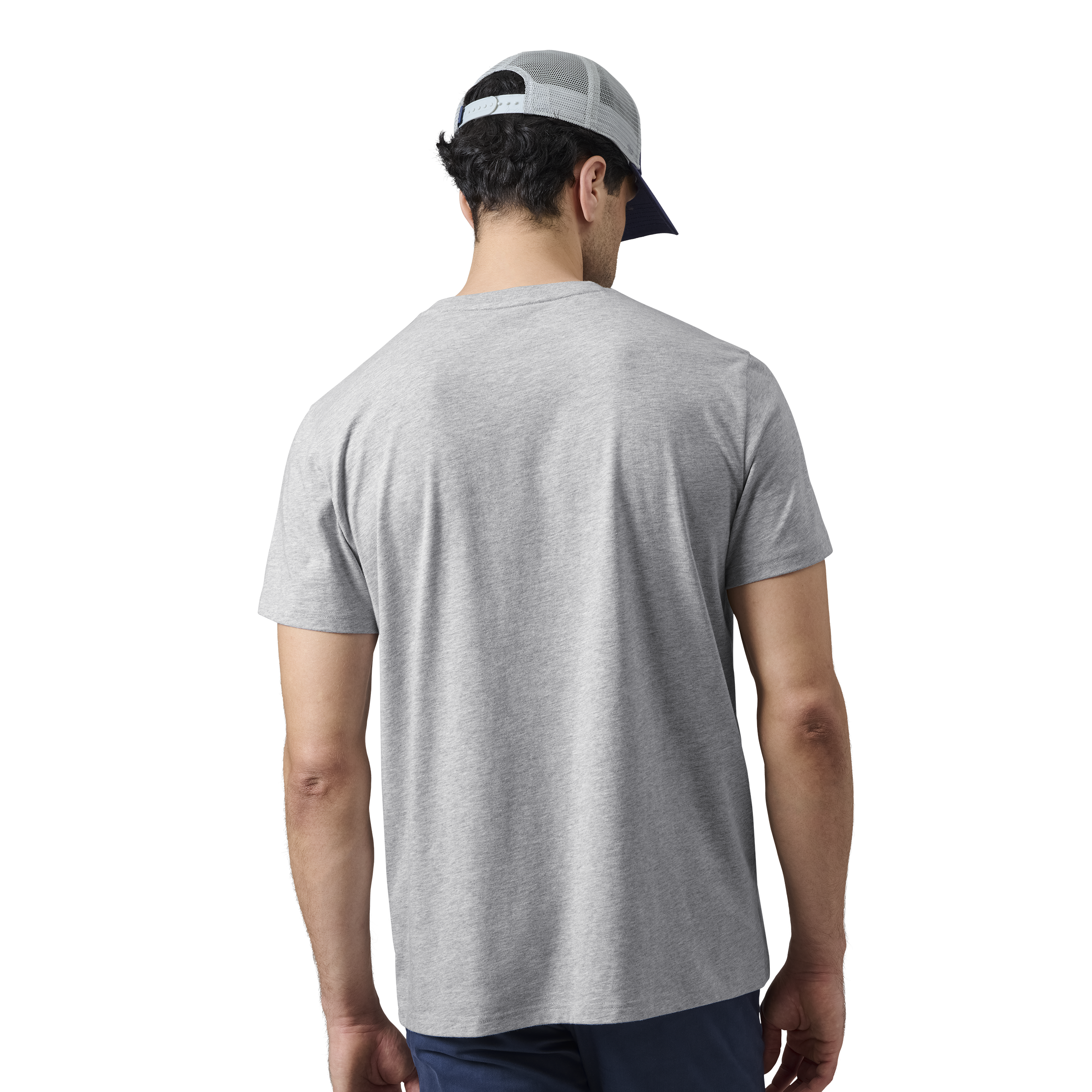 Short Sleeve T-Shirt Grey/Navy - Image 3